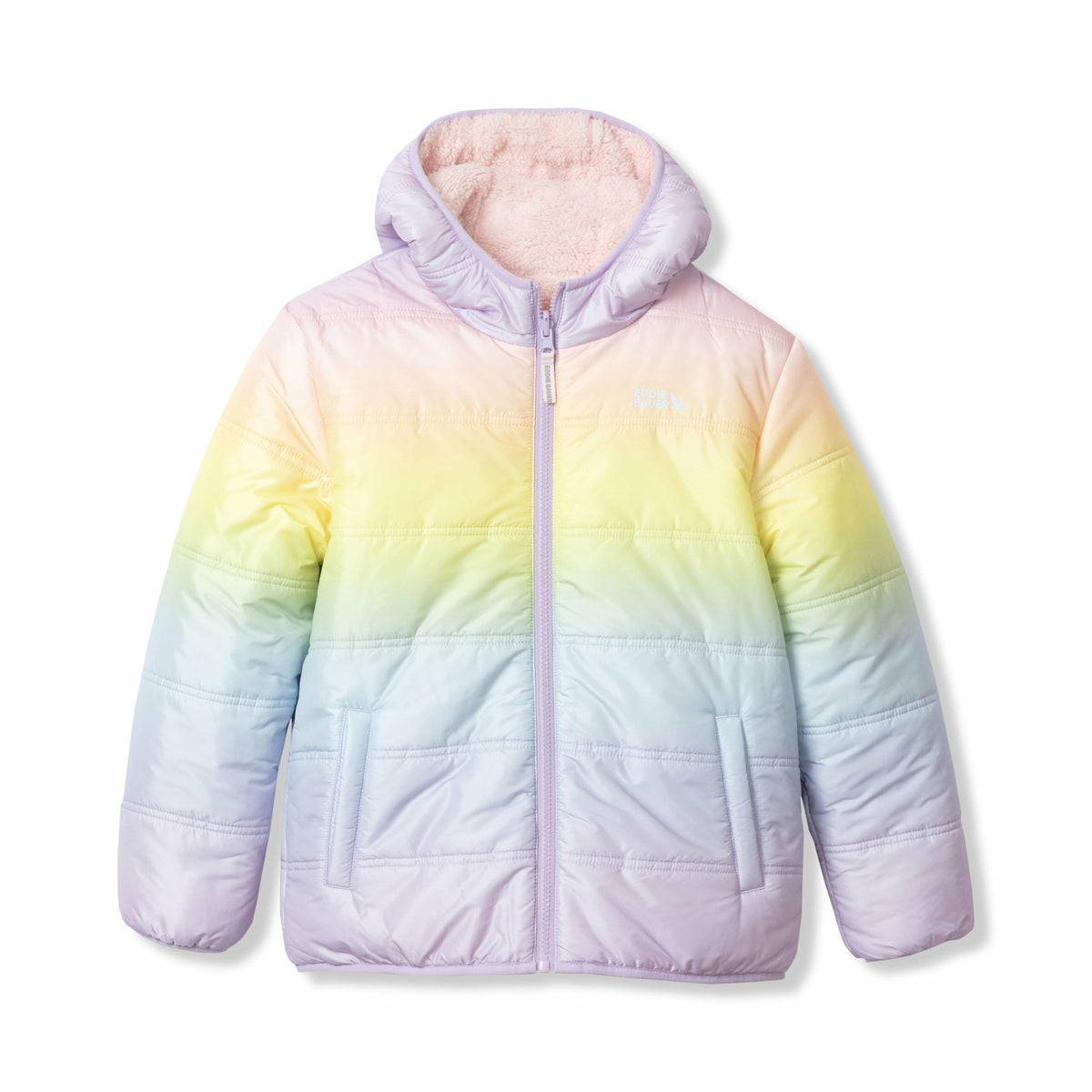 Eddie Bauer Kids Girls Deer Harbor Reversible Hooded Jacket