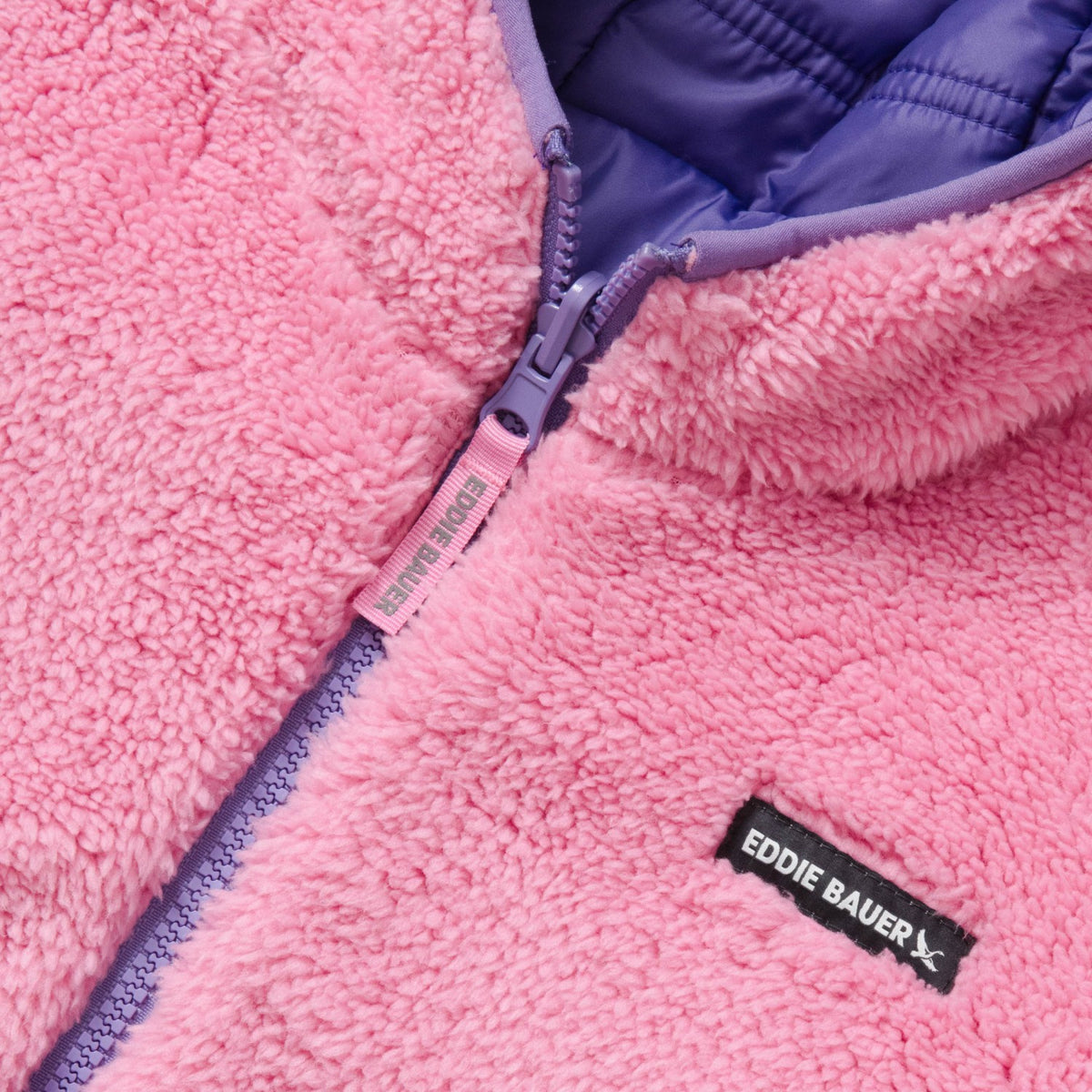 Eddie Bauer Kids Girls Deer Harbor Reversible Hooded Jacket