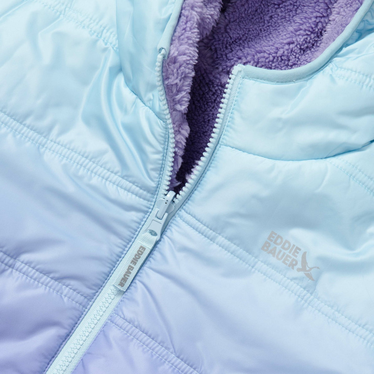 Eddie Bauer Kids Girls Deer Harbor Reversible Hooded Jacket