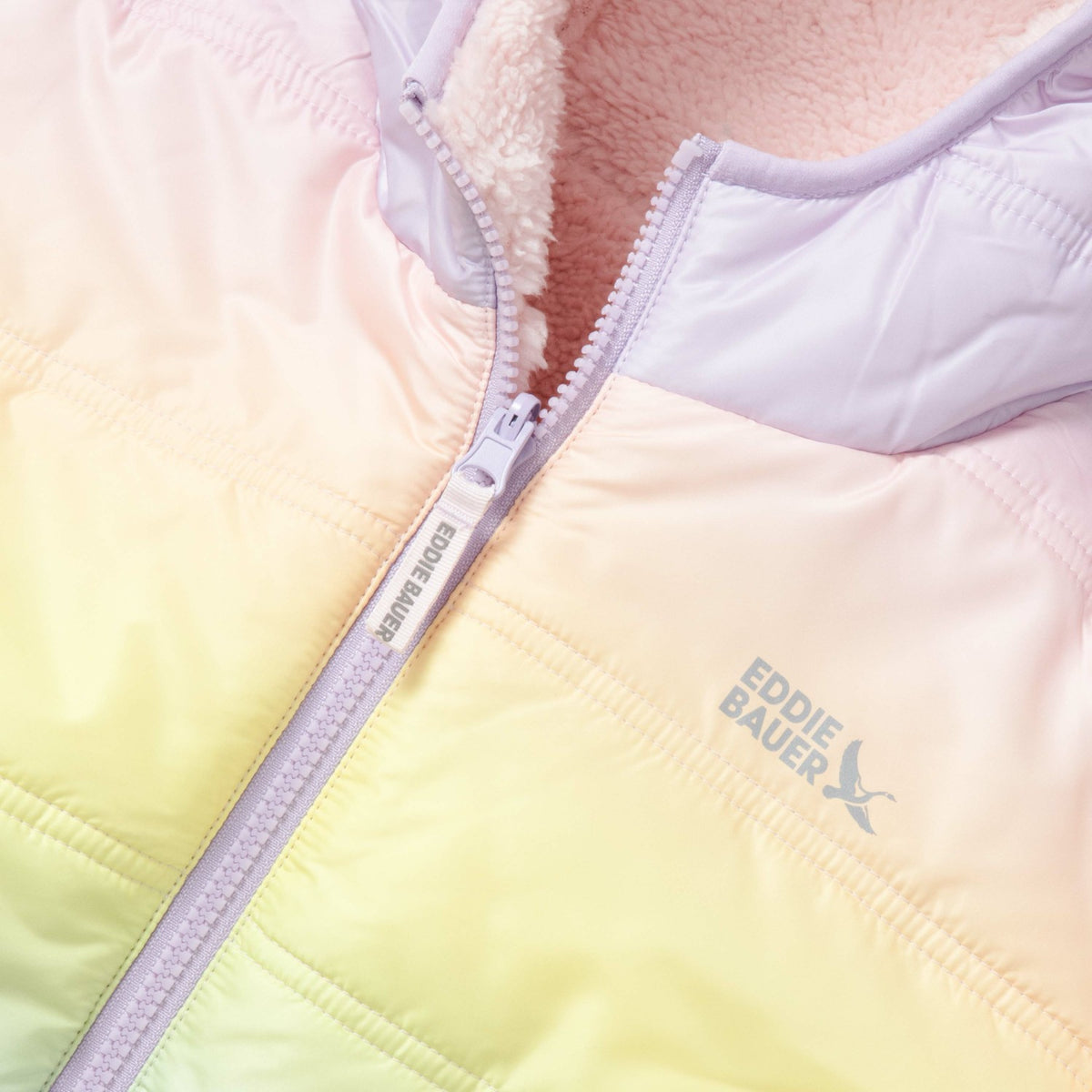 Eddie Bauer Kids Girls Deer Harbor Reversible Hooded Jacket
