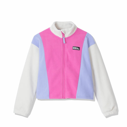 Eddie Bauer Kids Girls Quest Fleece Colorblock Full Zip Jacket
