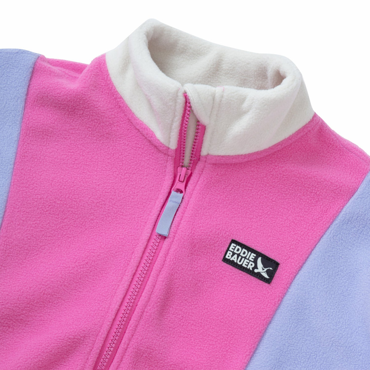 Eddie Bauer Kids Girls Quest Fleece Colorblock Full Zip Jacket