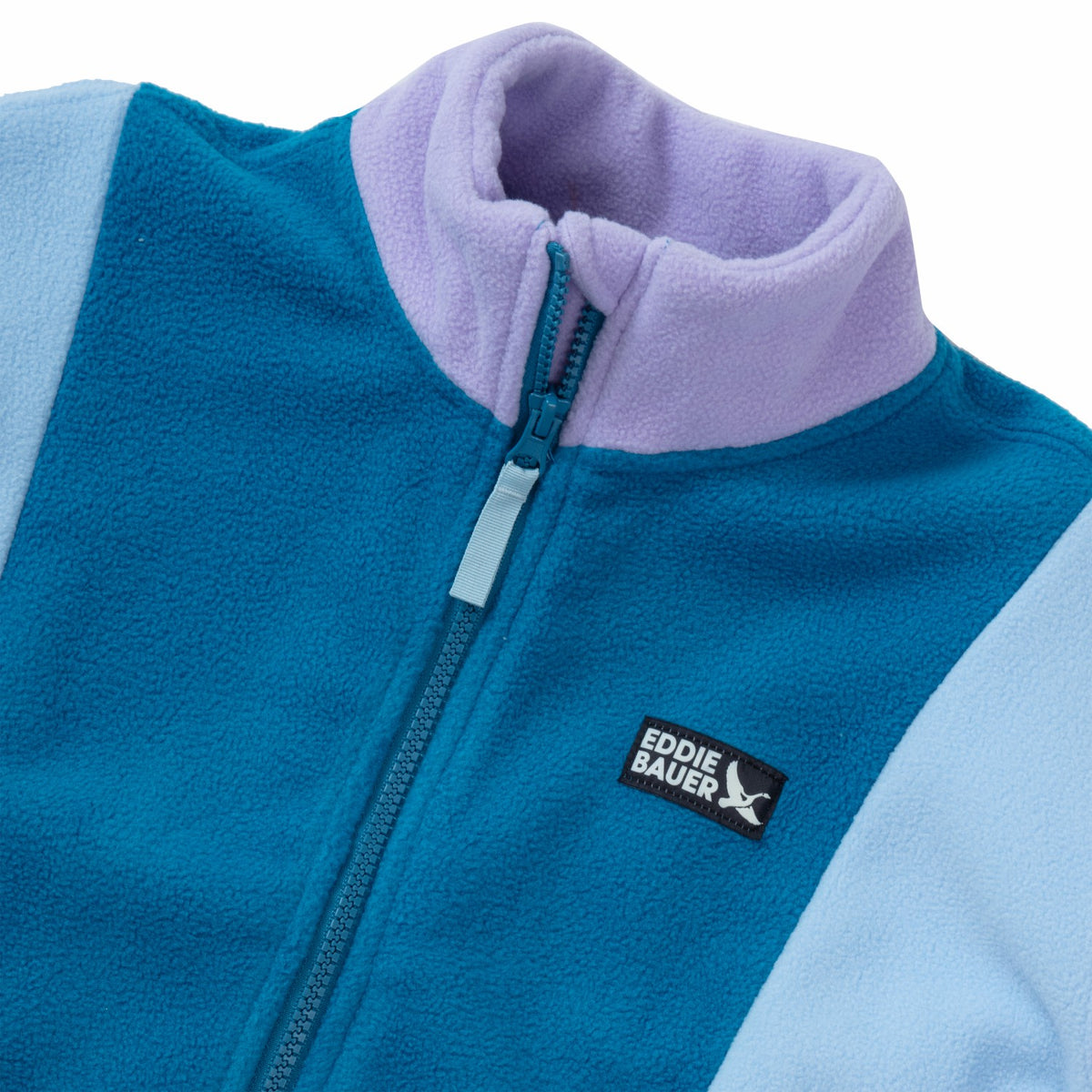 Eddie Bauer Kids Girls Quest Fleece Colorblock Full Zip Jacket