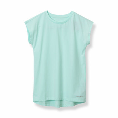 Eddie Bauer Kids Girls Trail Short-Sleeve Pleated-Back Shirt