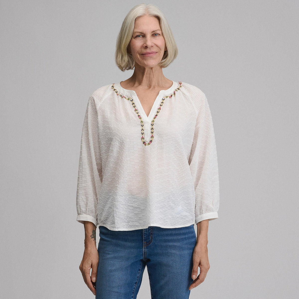 Eddie Bauer Women's Long-Sleeve Split-Neck Popover