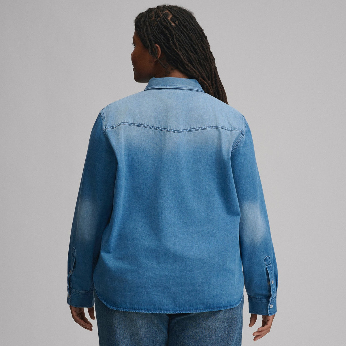 Eddie Bauer Women's Long-Sleeve Western Denim Shirt