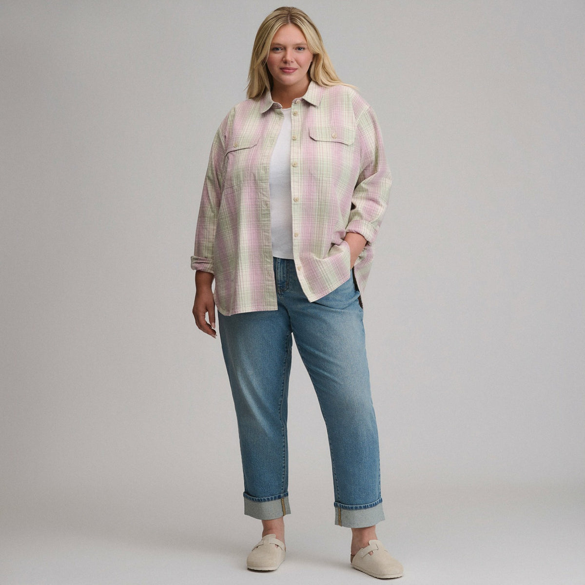 Eddie Bauer Women's Lowlands Boyfriend Overshirt