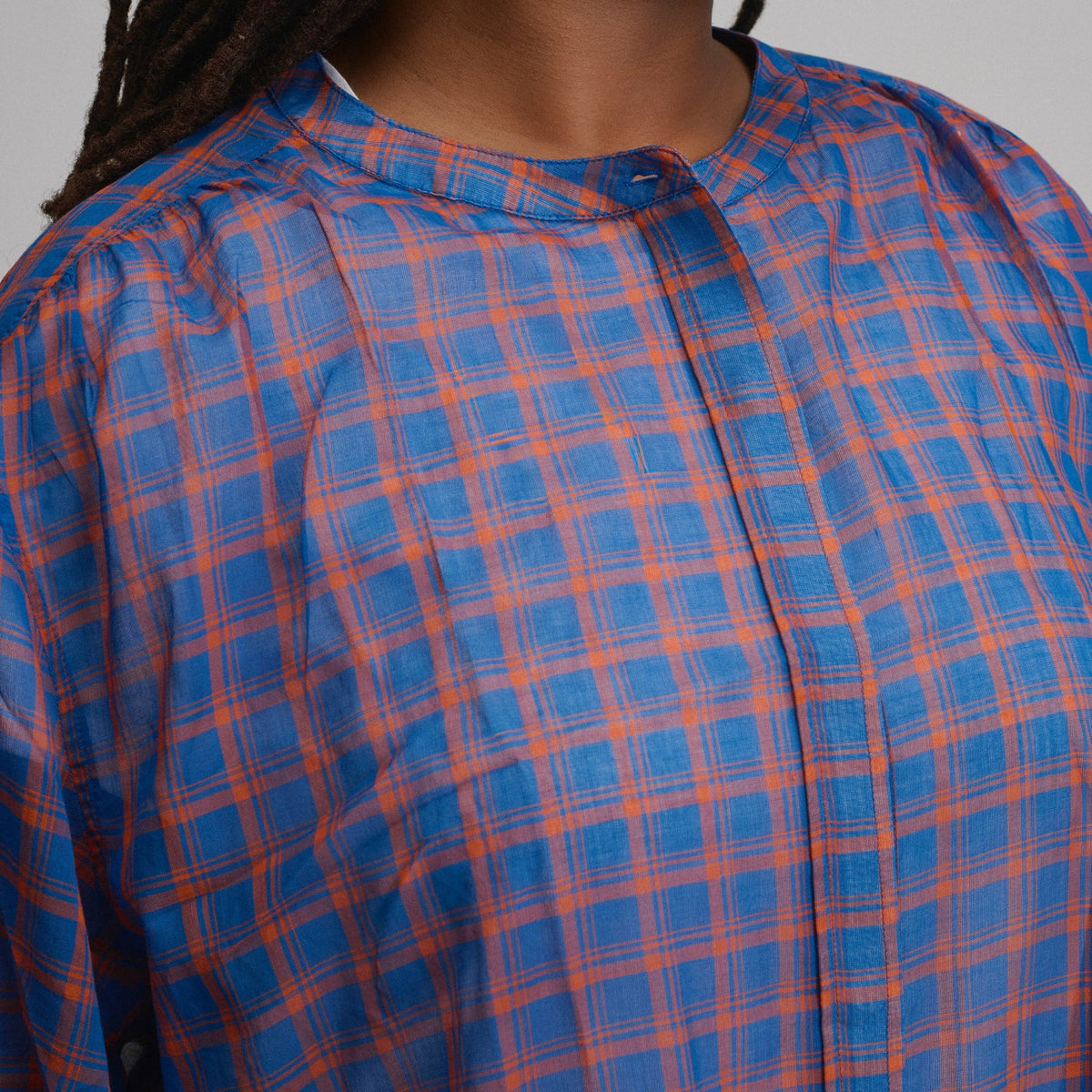 Eddie Bauer Women's Long-Sleeve Collarless Button-Down Shirt