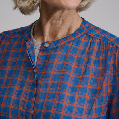 Eddie Bauer Women's Long-Sleeve Collarless Button-Down Shirt