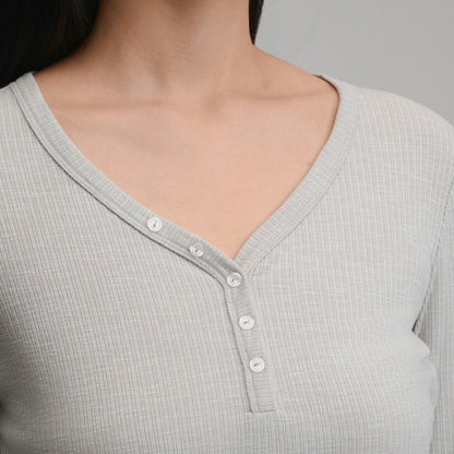 Eddie Bauer Women's Long-Sleeve Multi Button Henley