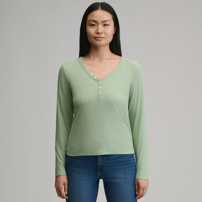 Eddie Bauer Women's Long-Sleeve Multi Button Henley