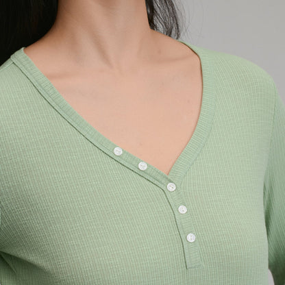 Eddie Bauer Women's Long-Sleeve Multi Button Henley