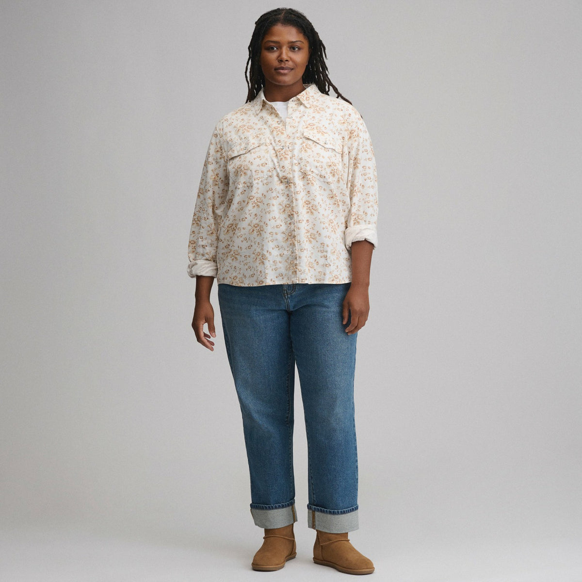 Eddie Bauer Women's Long-Sleeve Western Button-Down Shirt