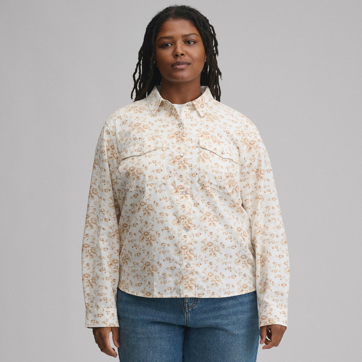 Eddie Bauer Women's Long-Sleeve Western Button-Down Shirt