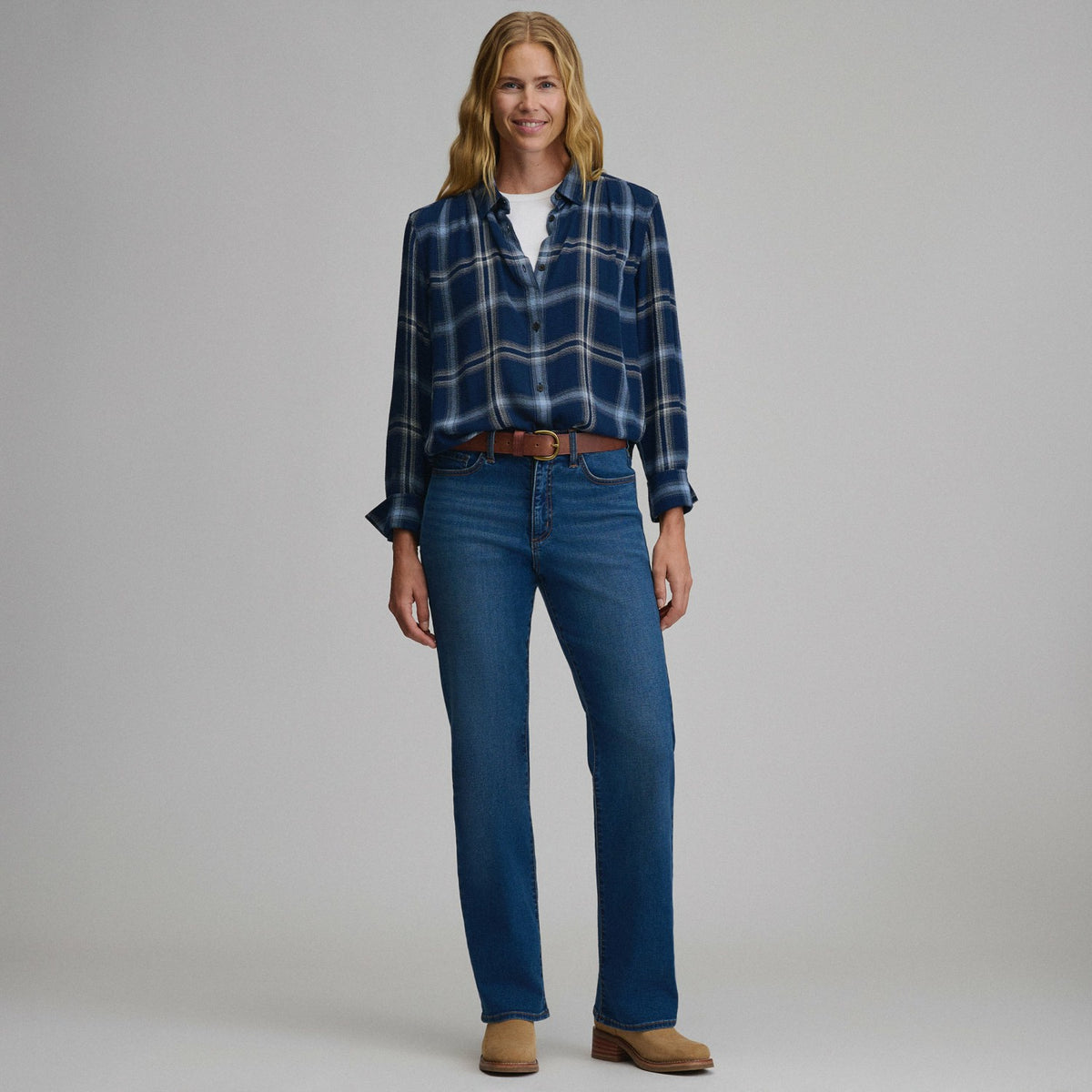 Eddie Bauer Women's Long-Sleeve Softened Button-Down Shirt
