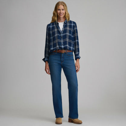 Eddie Bauer Women's Long-Sleeve Softened Button-Down Shirt
