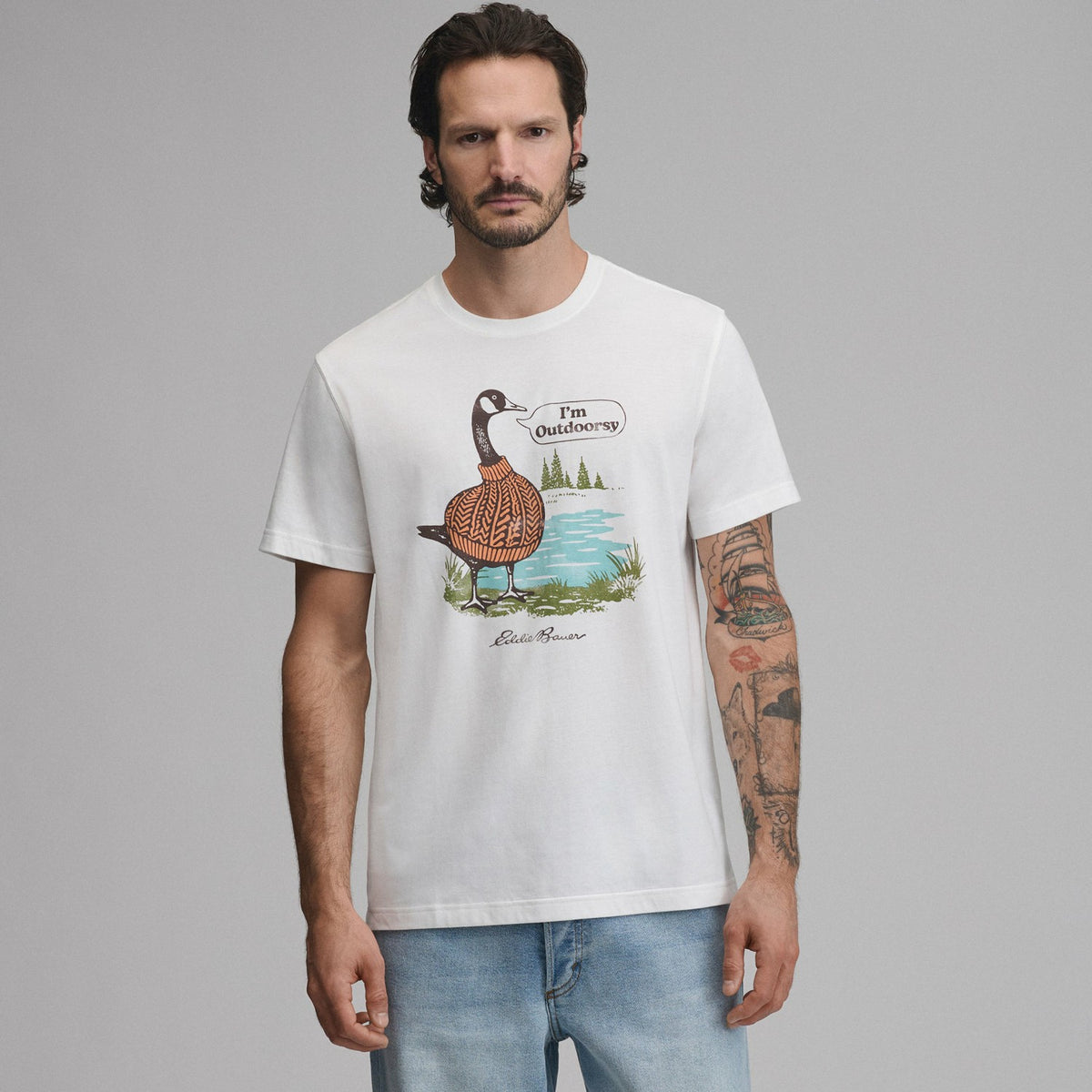 Eddie Bauer Men's EB Outdoorsy Goose T-Shirt