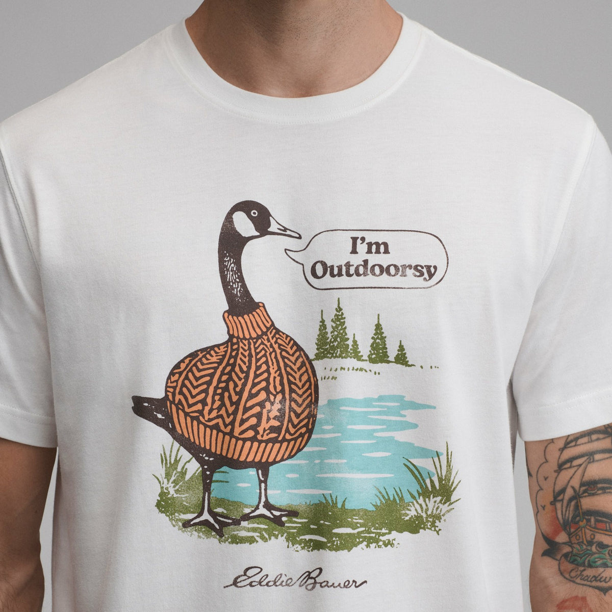 Eddie Bauer Men's EB Outdoorsy Goose T-Shirt