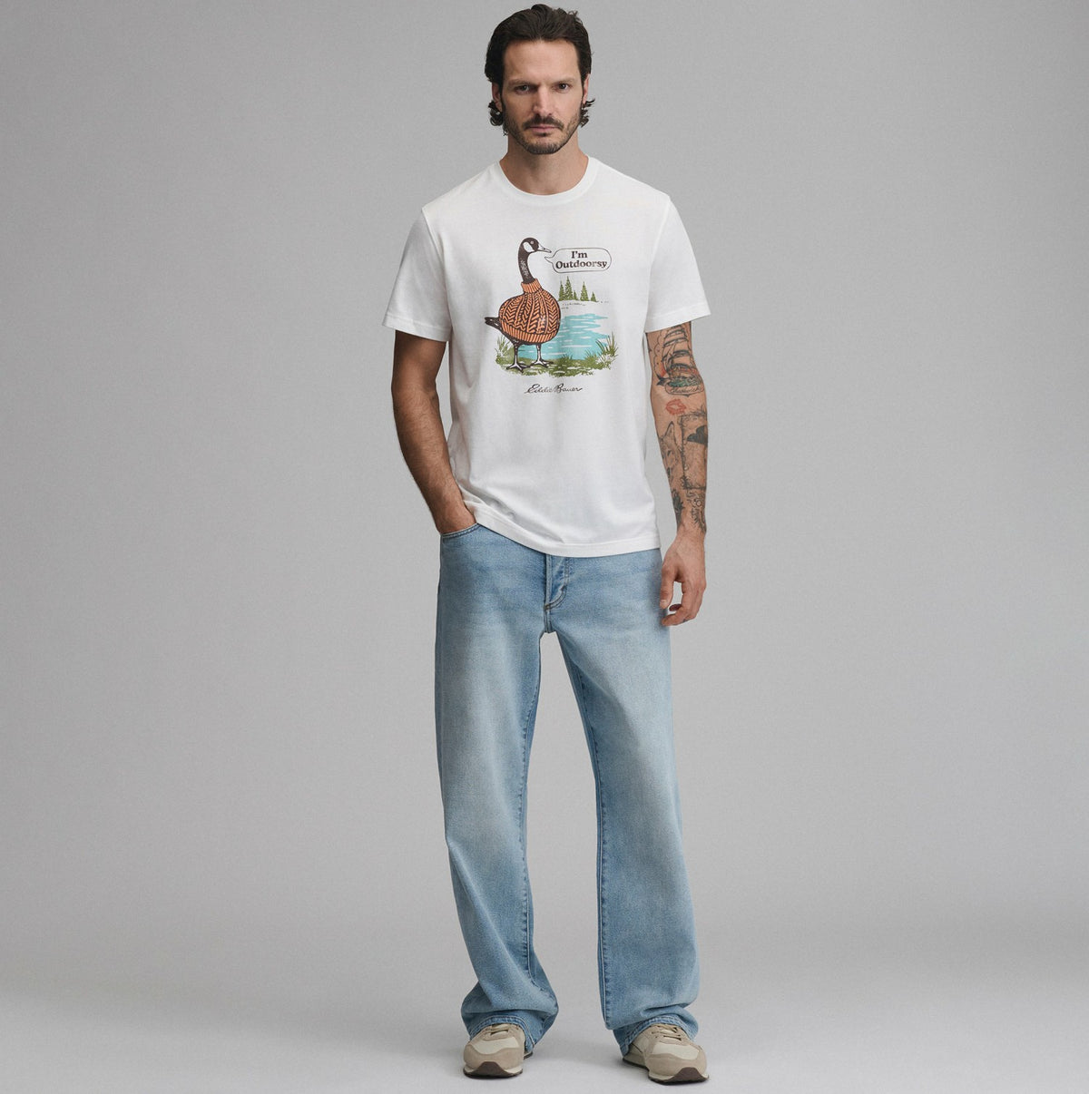 Eddie Bauer Men's EB Outdoorsy Goose T-Shirt