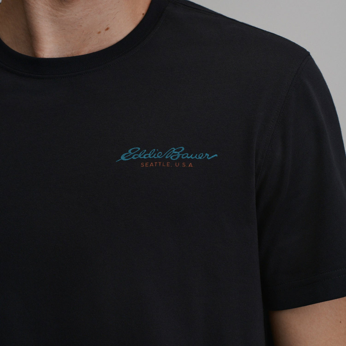 Eddie Bauer Men's EB Bauer Down Logo T-Shirt