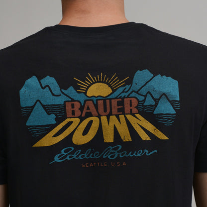 Eddie Bauer Men's EB Bauer Down Logo T-Shirt