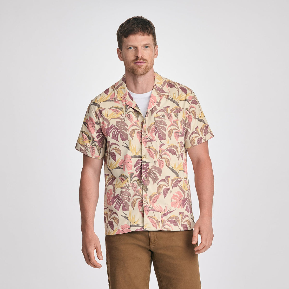Eddie Bauer Men's SS Destination Camp Shirt-