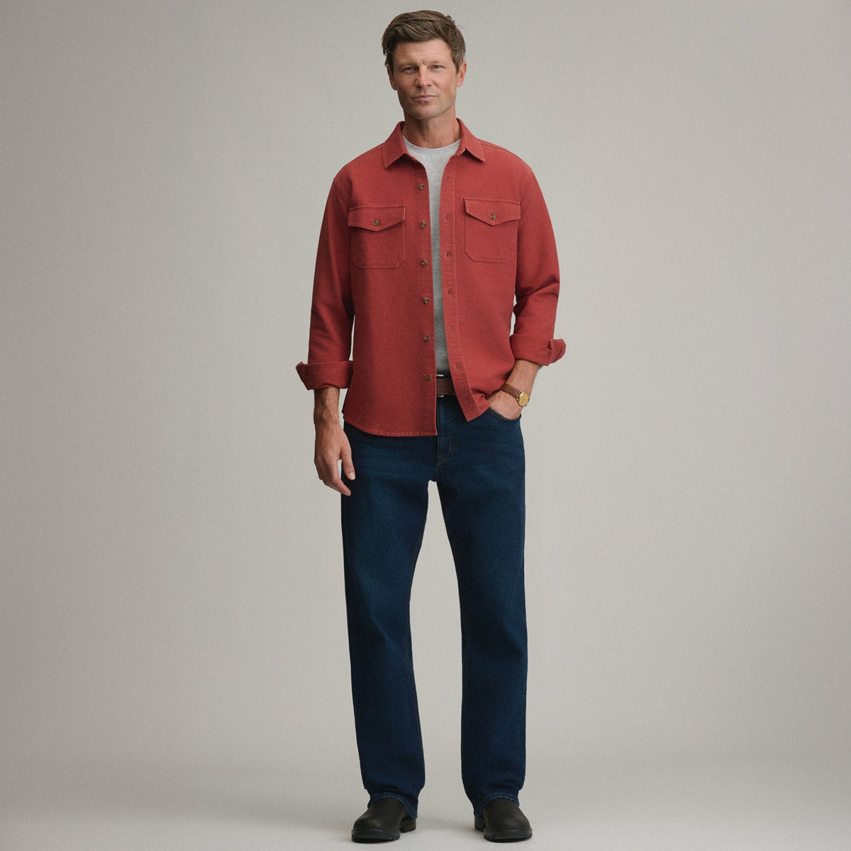 Eddie Bauer Men's Long-Sleeve Chamois Shirt