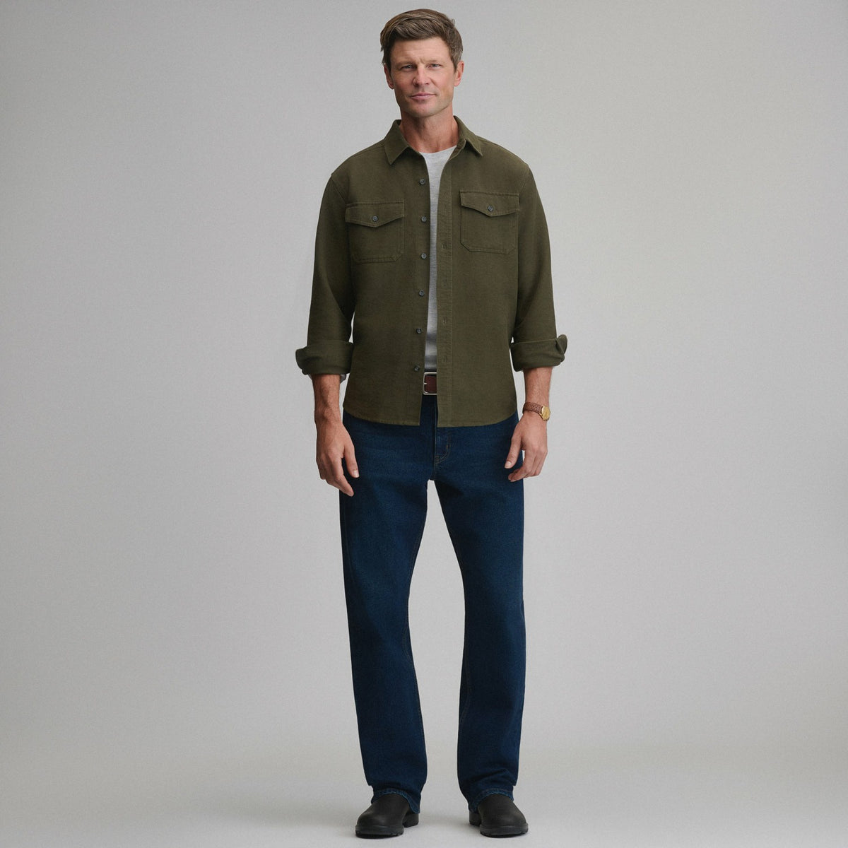 Eddie Bauer Men's Long-Sleeve Chamois Shirt