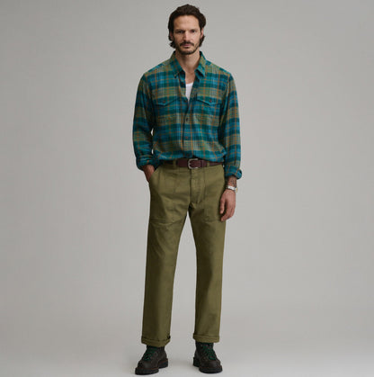 Eddie Bauer Men's Long-Sleeve Eddie's Cabin Shirt - Jacquard Plaid