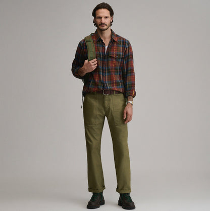 Eddie Bauer Men's Long-Sleeve Eddie's Cabin Shirt - Jacquard Plaid
