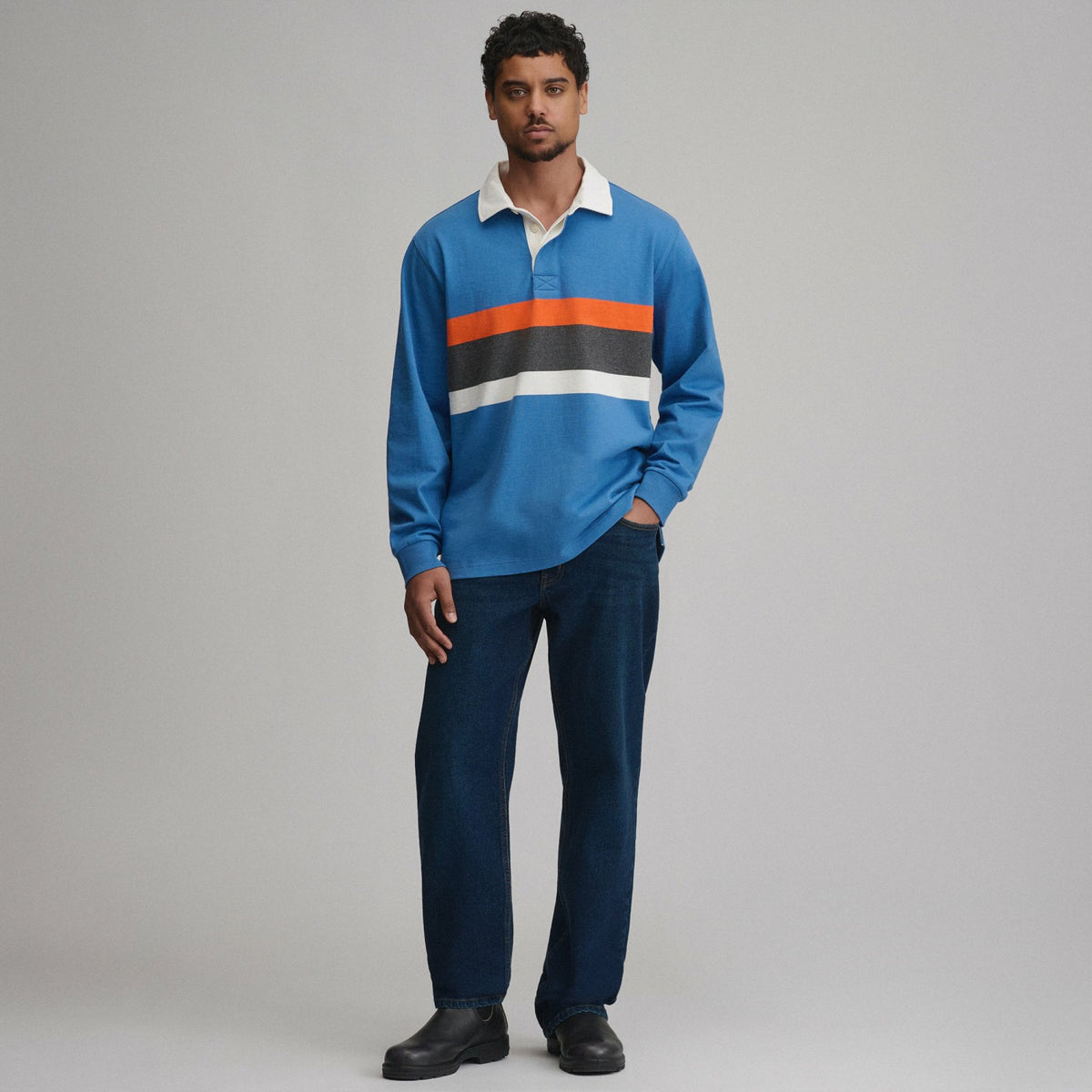 Eddie Bauer Men's Long-Sleeve Rugby Stripe Crew