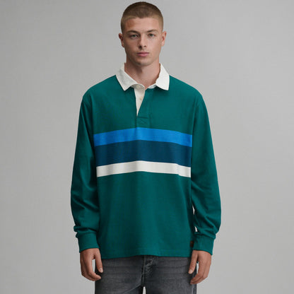 Eddie Bauer Men's Long-Sleeve Rugby Stripe Crew