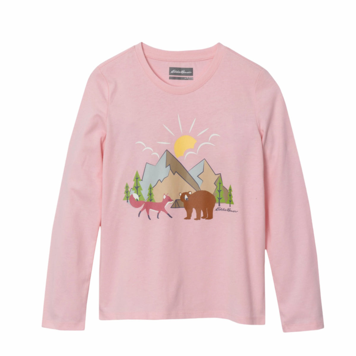 Eddie Bauer Kids Girls Graphic Long-Sleeve T-Shirt - 2 Pack