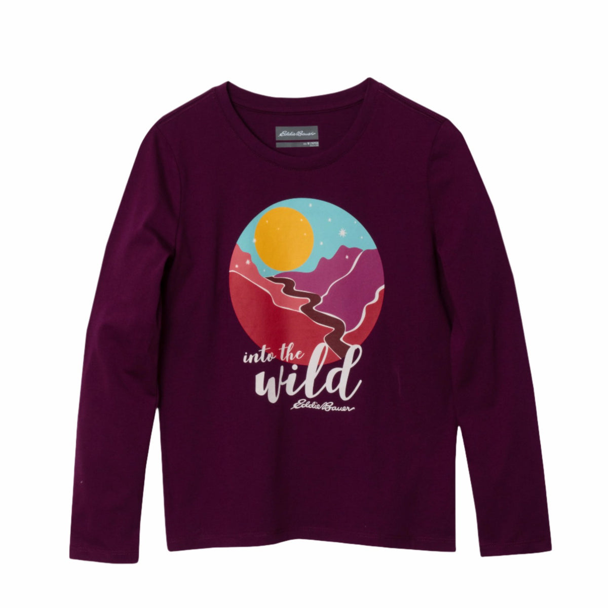 Eddie Bauer Kids Girls Graphic Long-Sleeve T-Shirt - 2 Pack