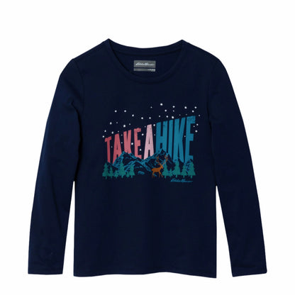 Eddie Bauer Kids Girls Graphic Long-Sleeve T-Shirt - 2 Pack
