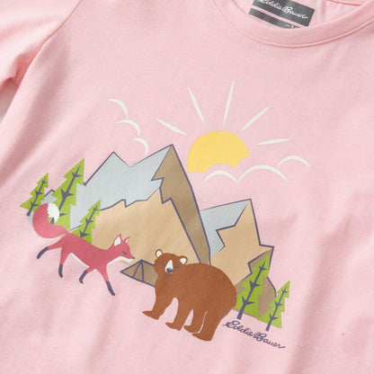 Eddie Bauer Kids Girls Graphic Long-Sleeve T-Shirt - 2 Pack
