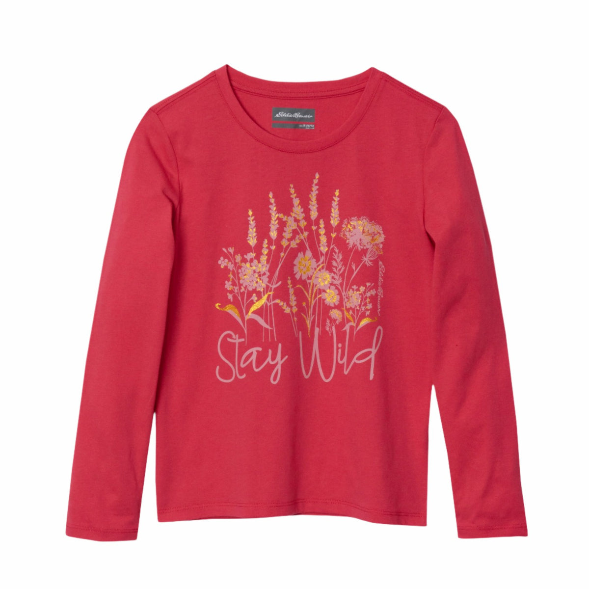 Eddie Bauer Kids Girls Graphic Long-Sleeve T-Shirt - 2 Pack