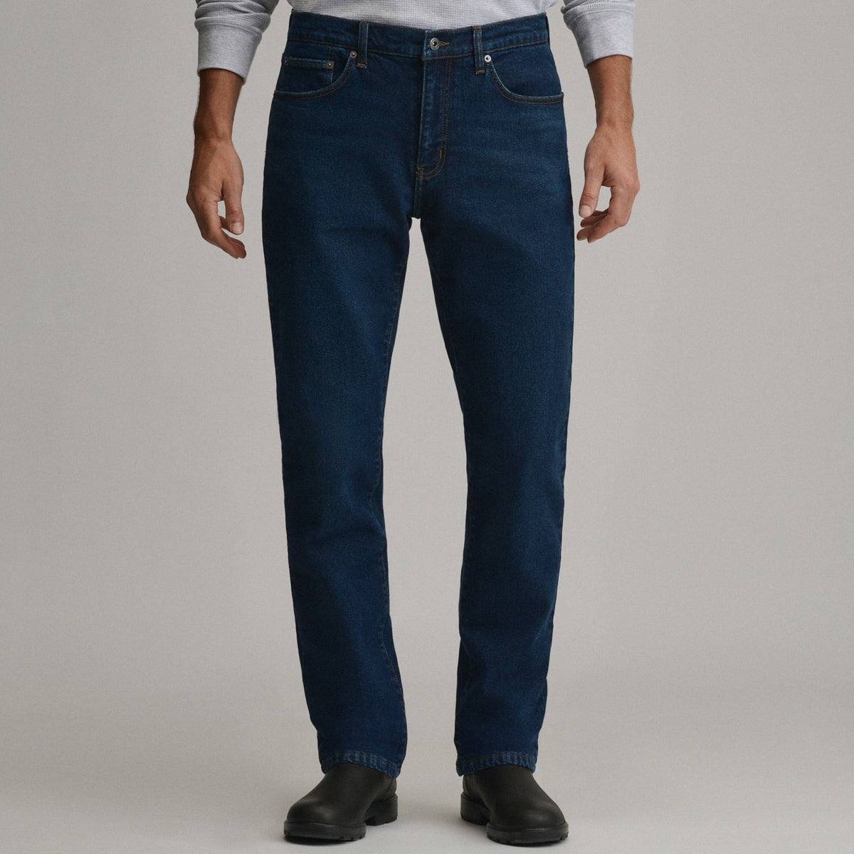 Eddie Bauer Men's Eddie's Flex Fleece Lined Jean - Straight