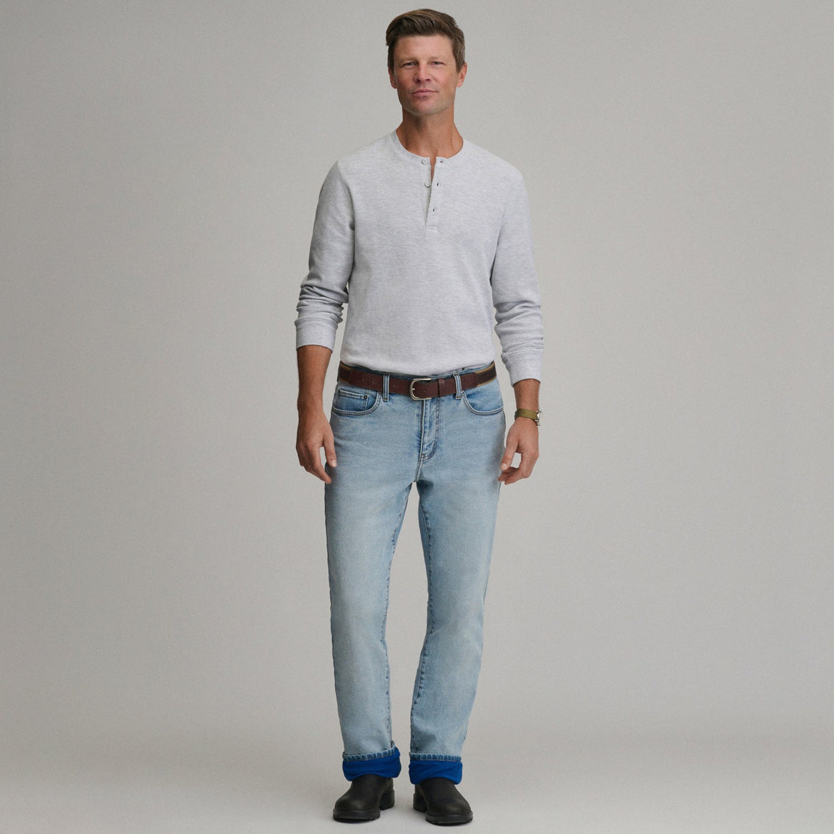 Eddie Bauer Men's Eddie's Flex Fleece Lined Jean - Straight