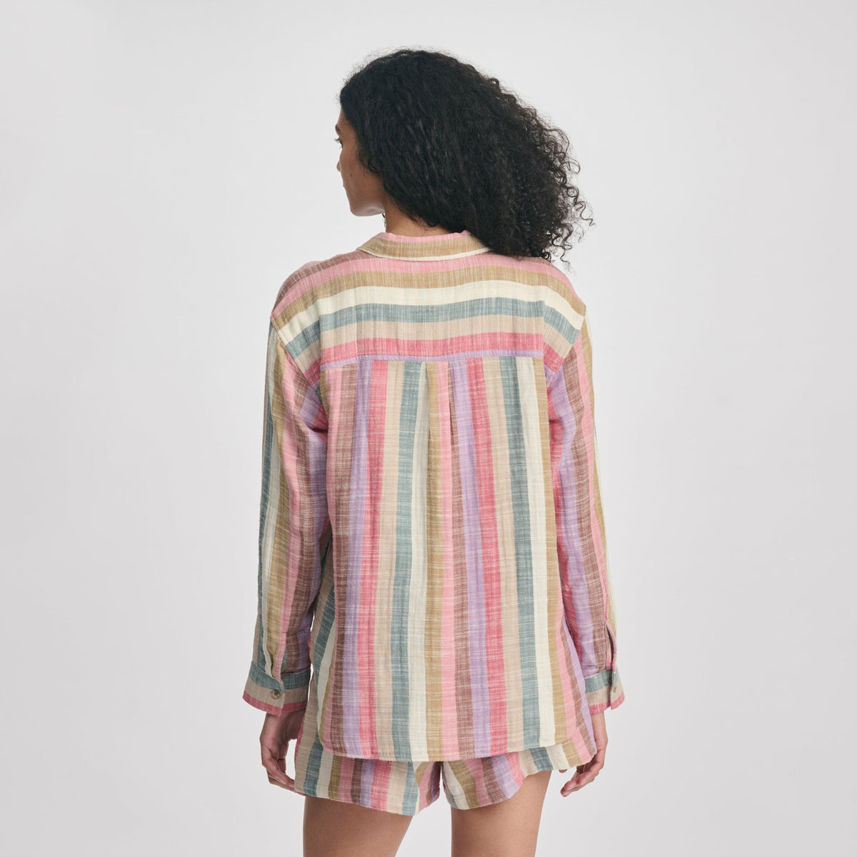 Eddie Bauer Women's Woven Stripe Cotton LS Slub