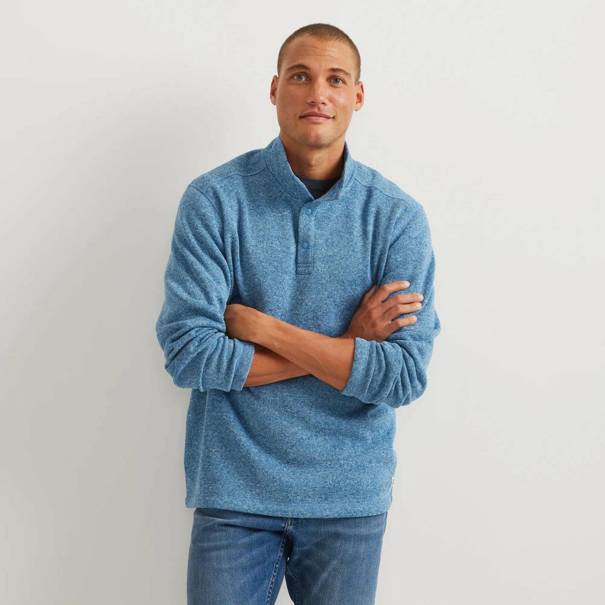 Eddie Bauer Men's Radiator Fleece Snap Mock 2.0