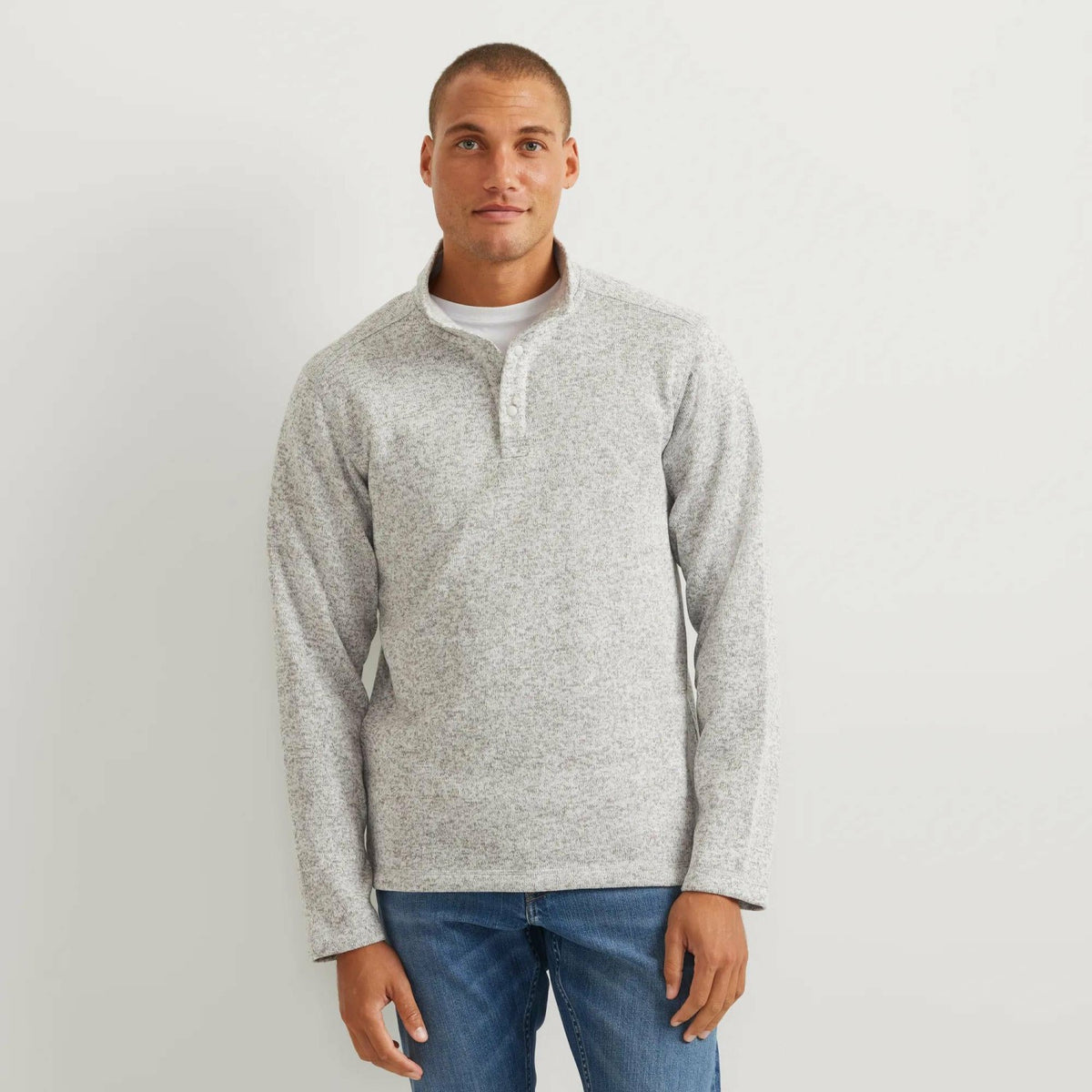 Eddie Bauer Men's Radiator Fleece Snap Mock 2.0