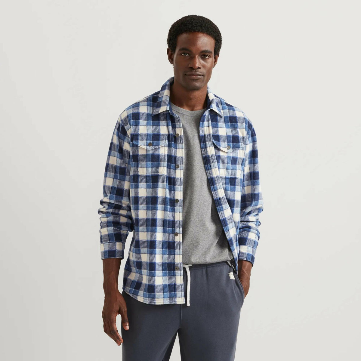 Eddie Bauer Men's LS Chutes Microfleece Shirt