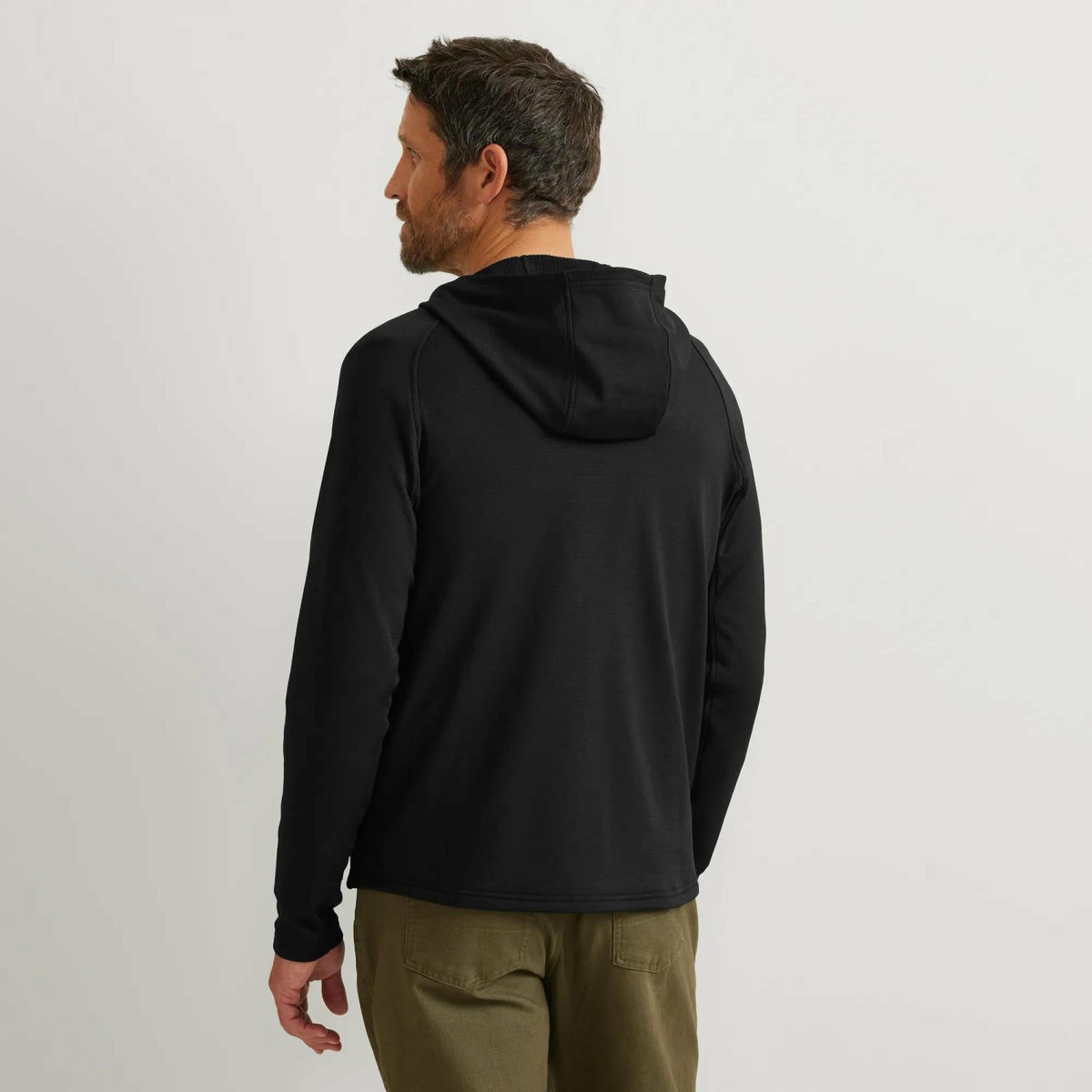Eddie Bauer Men's LS High Route Grid Full-Zip Hood