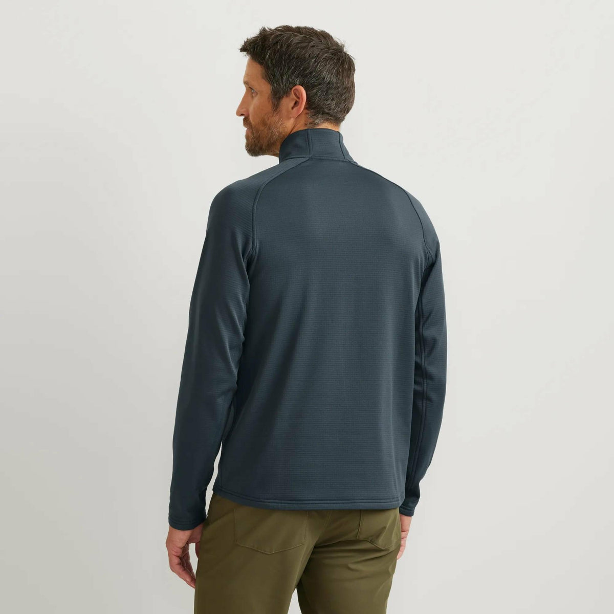 Eddie Bauer Men's LS High Route Grid Hz Mock