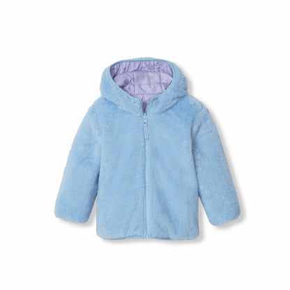 Eddie Bauer Kids Toddler Girls Deer Harbor Reversible Hooded Jacket